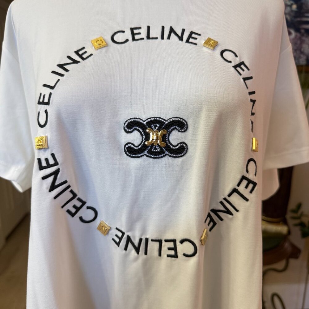 Oversized Celine Logo  top size S/M NEW - Picture 8 of 10